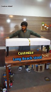 8.3K views · 4.1K reactions | custmize handmade wooden bench stool with upholstery #creativeadeel #woodworking #diy #viral #trending #wood #trend #stool Music: Yugen Musician: Jeff Kaale | Creative Adeel | Facebook