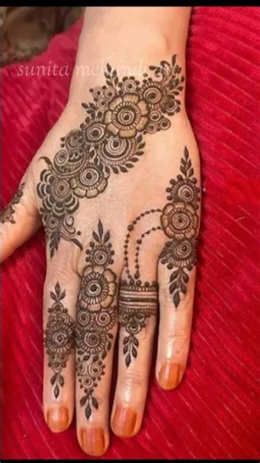 simple mehndi designs 💫💚#henna #mehndi #viral #art