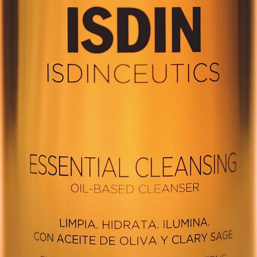 Beauty Tip: ISDIN Essential Cleansing, the new oil-to-milk facial cleanser that leaves the skin soft, hydrated and glowing. | Allure