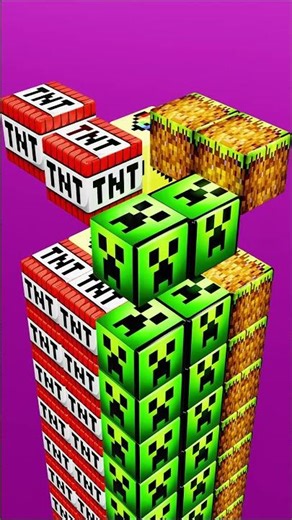 Minecraft Boxes Tower 2 #minecraft #3danimation #animation