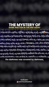 86K views · 2.5K reactions | The mystery of Dark Matter in the Rig Veda! | Gurudev Sri Sri Ravi Shankar | Facebook