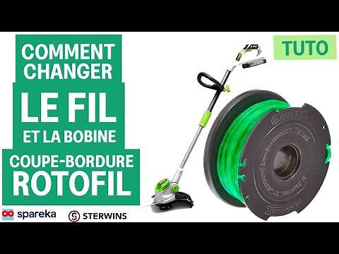How to change the spool line on a Sterwins lawn trimmer - Gardening tutorial