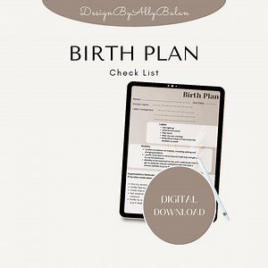 Birth Plan Template - Empower Your Journey to Motherhood With Personalized Choices and Preferences - Etsy UK