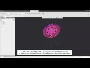 Bevel Gear Animation in PTC Creo | Gear Mechanism Simulation