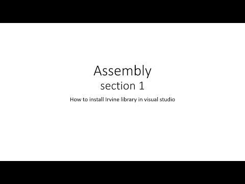 sec1(installing Irvine32 in visual studio)