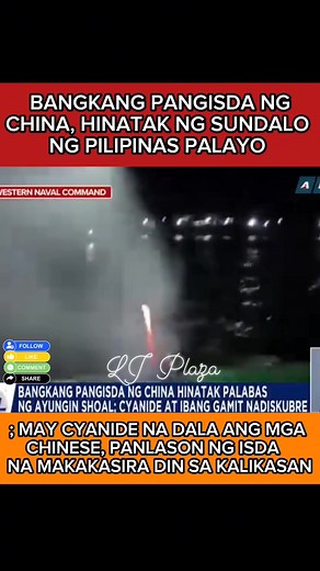 10K views · 74 reactions | Bangkang pangisda ng china h!nàtak ng sundalo ng Pilipinas palayo #ayungin #WPS #PhilippineCoastGuard #NewsUpdate #ScarboroughShoal | LJ Plaza | Facebook