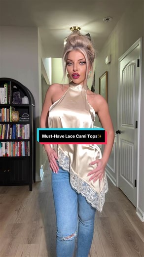 Must-Have Lace Cami Tops✨ #camilace #fashiontrends #styleinspo #outfitideas #fashiontips