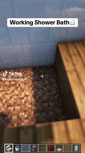 Minecraft Working Shower Bath Tutorial