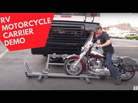 Hydralift Motorcycle Carrier Walkthrough with Motorhome-Torklift Central Welding
