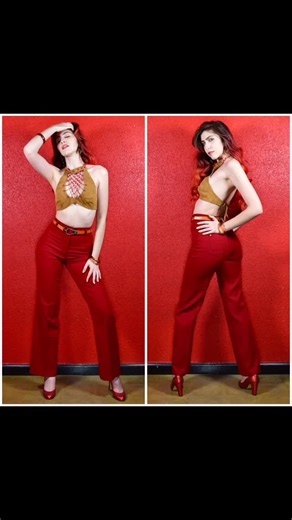 The Girl Can't Help It on Instagram: "Disco inferno. 1970s Fredericks of Hollywood Stretch Flares. Maroon figure hugging zip front pants. High waist with belt loops and flare legs. Strong stretch poly fabric. Back hip patch pockets. Front nylon zipper. 26” waist. Now on Etsy. Follow link in profile. All tops available in store and online soon. DM for info. #fredericksofhollywood #vintagefredericksofhollywood #70sflares #70sbellbottoms #figurehugging #70sfashion #discofashion #discoinferno #70sgl