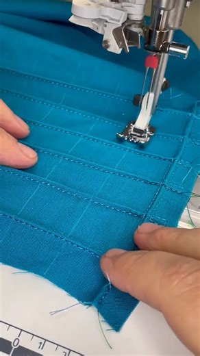 12K views · 128 reactions | Quilt blocks made of pintucks will definitely add some texture and character to your next quilt. Start with fabric larger than you will need for your block as your fabric will shrink a bit after adding pintucks. In this video, we've experimented with different patterns for some interesting effects using the 5-Groove Pintuck Foot. | Husqvarna Viking North America | Facebook