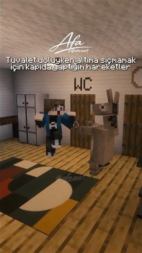 Bir tuvalet meselesi #minecraft #shorts