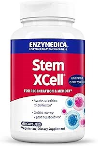 Enzymedica, Stem XCell, Enzyme and Antioxidant Support for Brain and Cellular Health, 60 Capsules