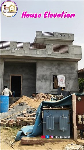 शानदार मकान का फ्रंट एलिवेशन और रेलिंग डिजाइन | Modern House Front Elevation Design | video n. 1317