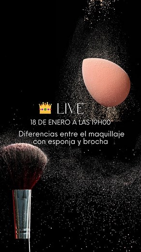 19K views · 632 reactions | LIVE: Diferencias entre maquillaje con esponja y brocha  Hola Beauty Princess acompañame en mi siguiente live este miércoles 18 de enero a las 19h00. ¡Sé única! Exprésate a través del tu maquillaje y cuéntale al mundo quién eres. Te espero. | Sandy Márquez MUA | Facebook
