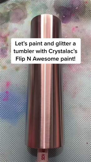 DIY Tumbler Painting with Crystalac's Flip N Awesome Paint