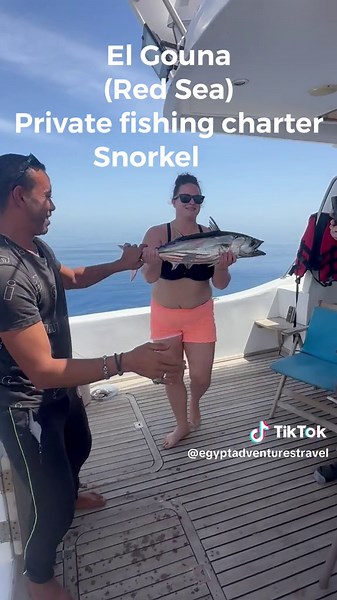 What can a private Egypt tour be like? A group hired me for a 10 day Egypt adventure! Of course we did the main tourist sites like the Pyramids and Sphinx, but we also: ✅ Bought tickets for extra tombs at the Valley of the Kings (Ramses V/VI and Ay), and had some tombs all to ourselves! ✅ Took a hot air balloon ride, and enjoyed two boat rides on the Nile ✅ Hired a private boat for fishing on the Red Sea, caught a huge skipjack tuna, saw dolphins, and went snorkeling ✅ Visited several tombs in S