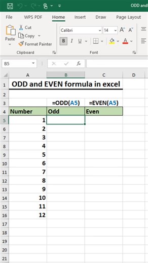 Time to Office on Instagram: "ODD and EVEN formula in excel #exceltutorial #exceltips #exceltricks #excel"