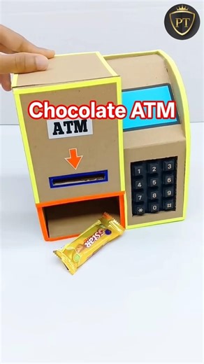 How to Make a Chocolate 🏧 Vending Machine From Cardboard #short #science #fyd #diy #viralytshorts