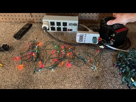 Christmas 2025: Testing 3 Strings of Vintage Incandescent Mini Lights at Different Voltages