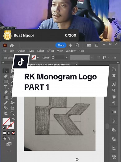 RK Monogram Logo Building logo from a sketch DM for inquiries #LIVEhighlights #logodesign #graphicdesign #graphicdesigner #monogramlogo