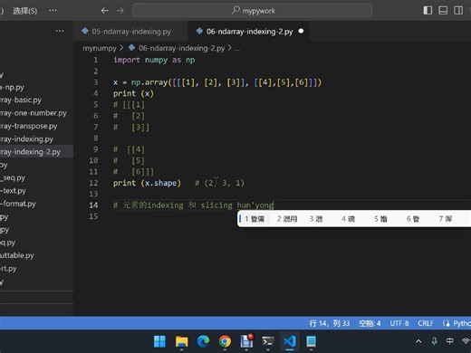 numpy 入门：06-ndarray-indexing-2
