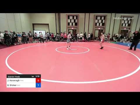 106 Lbs Quarterfinal - Justin Kavanagh, Punisher Wrestling Club, Inc. Vs Brady Slicker, Bad Karma