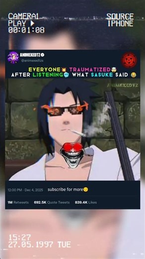 Sasuke Declares Himself Hokage 😂🔥