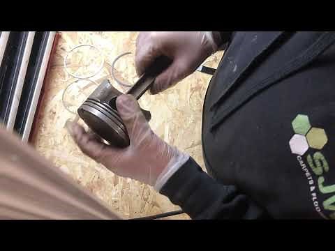 BMW M44 engine MAHLE piston ring installation