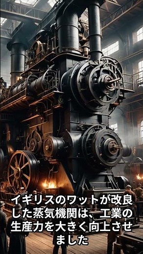 実はワットは「発明」ではなく改良だった #産業革命 #蒸気機関