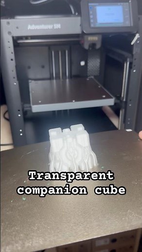 Portal companion cube aperture science glados 3-D printingcadventure 5M flashforge￼￼