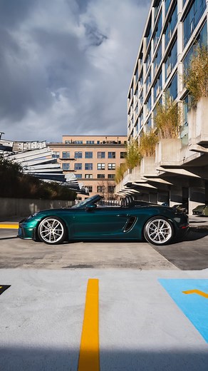 𝗚𝗿𝗮𝗻𝗱 𝗣𝗿𝗶𝘅 𝗠𝗼𝘁𝗼𝗿𝘀 𝗜𝗻𝗰 on Instagram: "PTS Jet Green Metallic ✅ 2023 Porsche 718 Spyder - PTS Jet Green Metallic exterior - Black with red stitching interior - 4k miles - Manual - Bucket Seats - Sport Exhaust More details on our website, link in bio."