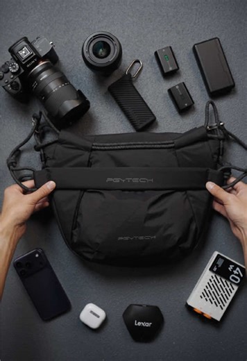 This is your sign to downsize. Your everyday camera bag. Once you switch, you won’t go back.@PGYTECH #loveatfirstfind #tiktokshopthebiggame #camerabag #cameragear #photography