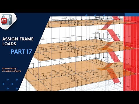 How To Assign Frame Loads (UDL And Trapezoidal Loads) In ETABS – Full Course Part 17