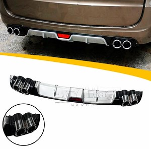 [Hot Item] Sample Customization ABS Plastic Style 2 Universal LED Spoiler Rear Bumper Diffuser