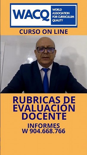 INTERNATIONAL COURSE ON TEACHER PERFORMANCE EVALUATION RUBRICS