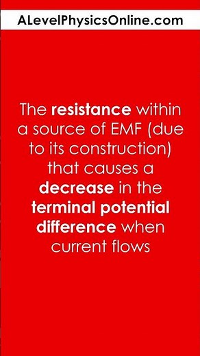 Definition - Internal Resistance