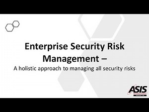 Enterprise Security Risk Management (ESRM)