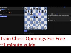 How to train chess openings for Free