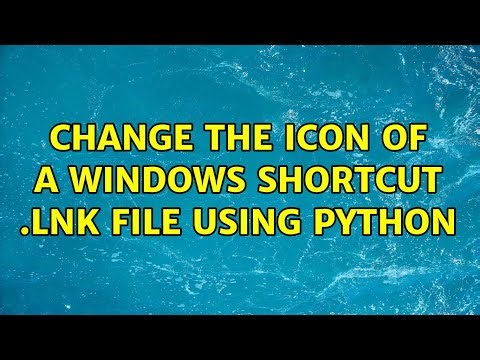 Change the icon of a windows shortcut .lnk file using python