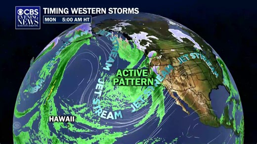 A major rainstorm is expected to impact parts of the South this weekend. Meteorologist Rob Marciano is tracking the forecast. | CBS Evening News