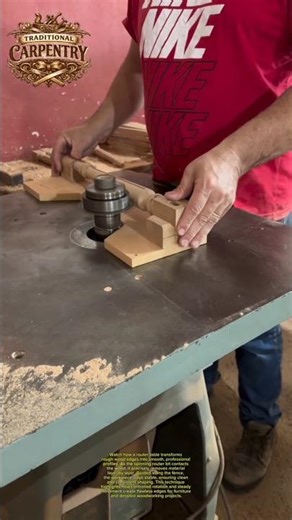 Perfect Edge Shaping with Router Table | Smooth Wood Finish Hack #DIY #Woodworking #Tools