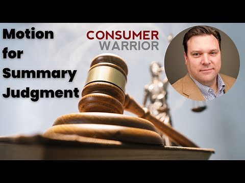 Responding to a Motion for Summary Judgment in a Debt Collection Lawsuit (2022 UPDATE)