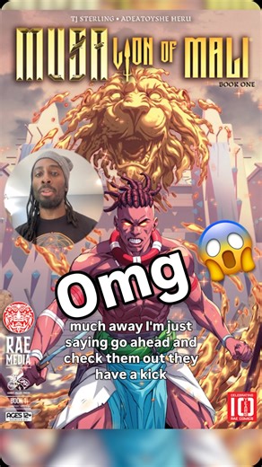 Big Shoutout to @raecomics for this epic historical piece entitled Musa: Lion of Mali. It is a fantasy graphic novel centered around the richest man in history, Mansa Musa. As a big old nerd the concept alone grabbed me immediately. Amazing battle scenes, captivating storylines and dynamic characters that make you want more. You guys know I am not one to recommend something unless I really feel it is awesome And I highly suggest you check it out when it drops. RAE comics has a kickstarter going 