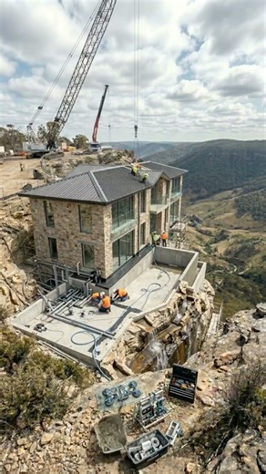 From Bare Cliff to Billion-Dollar Waterfall Mansion