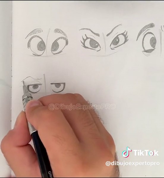 Dibuja ojos animados fáciles en 27 pasos