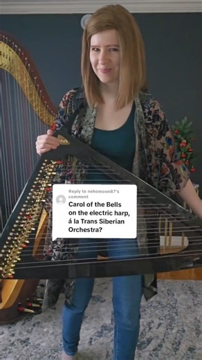 Kristan Toczko | Harpist on Instagram: "'Tis the season 😎✌️ one of my fav holiday covers!! #ELECTRICharp #transsiberianorchestra #carolofthebells"