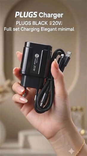 Kabel 3 Kepala Charger Cepat 20W — Type C Micro USB Lightning