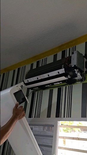 Split Type Aircondition Cover Remove #shorts #youtubeshorts #shortvideo