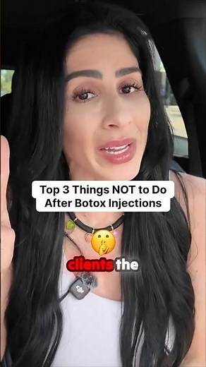 Botox aftercare guide! Don't mess up your glow. ✨